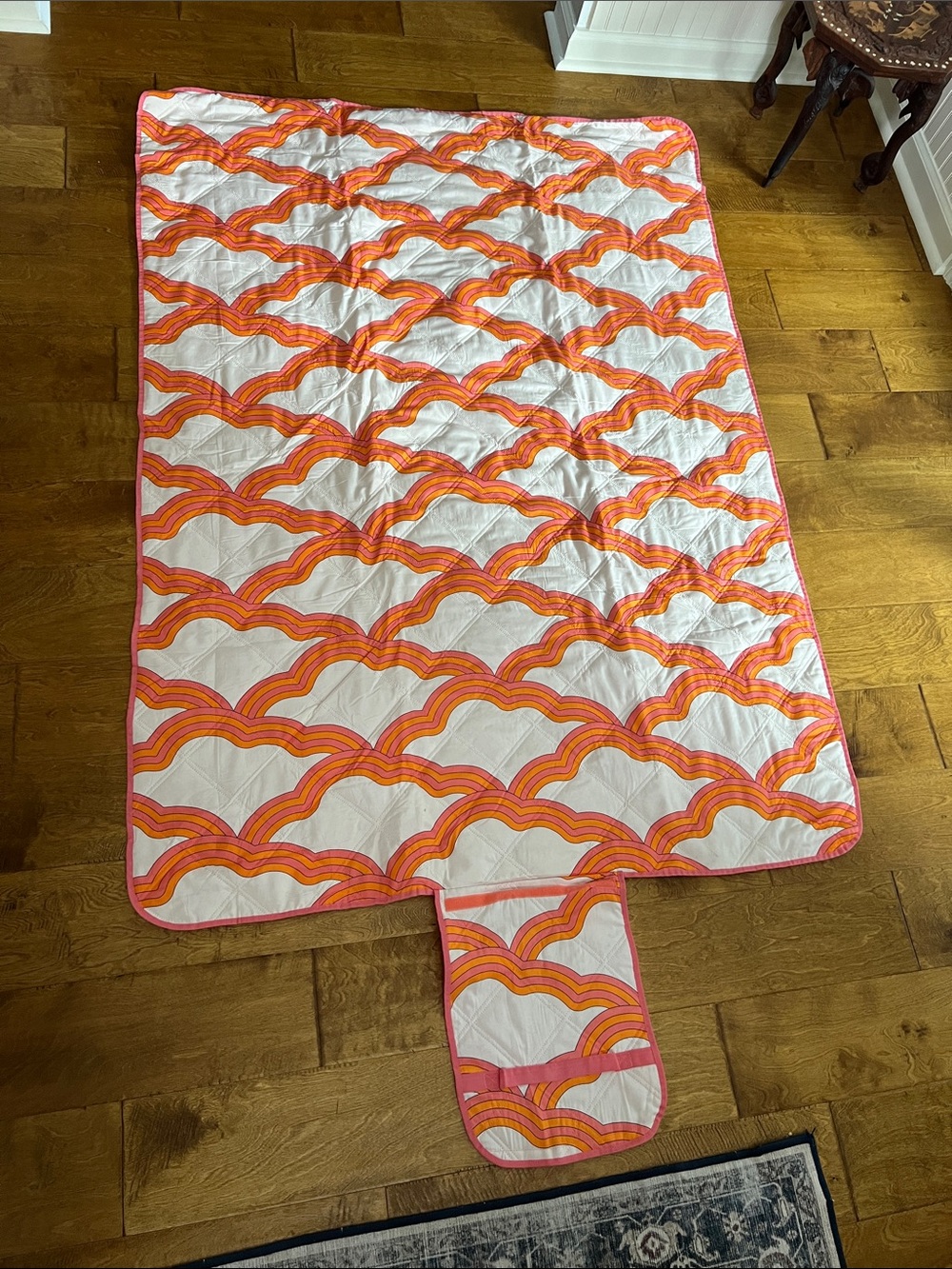 Quilted Roll Up Picnic/Outdoor Blanket